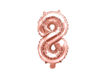 Picture of FOIL BALLOON NUMBER 8 ROSE GOLD 16 INCH